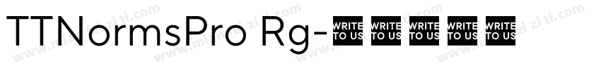 TTNormsPro Rg字体转换